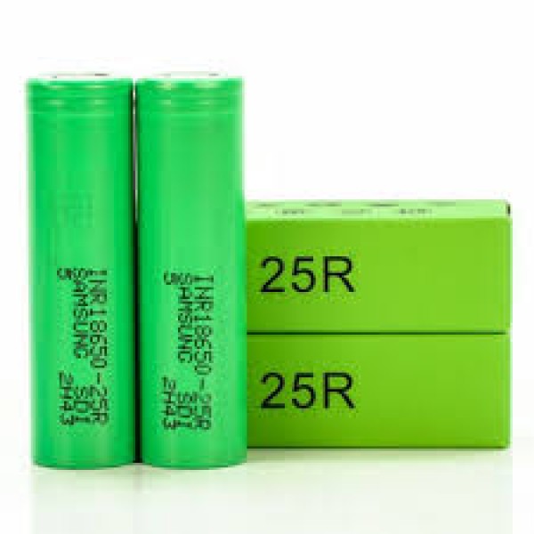 Samsung INR 25R 2500 mAH 18650 Battery - each